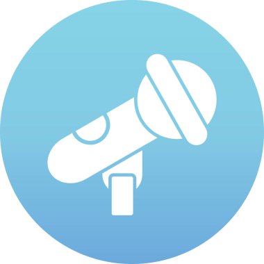 megafon ikonu. Vektör illüstrasyonu.