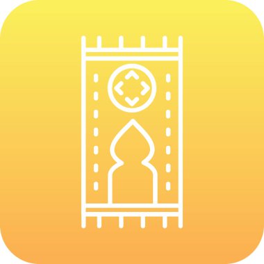 güzel ramazan cami çizgisi vektör simgesi