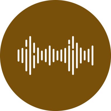 vektör müzik eşitleyici simgesi. düz simge