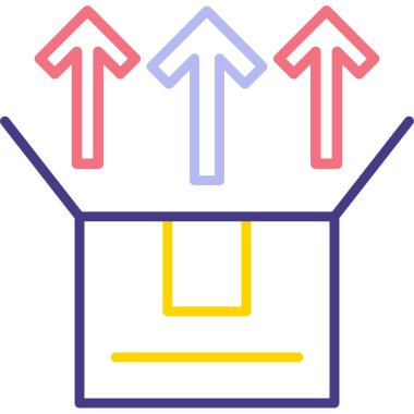 El arabası. Web simgesi basit illüstrasyon