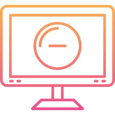 Bilgisayar. Web simgesi basit illüstrasyon