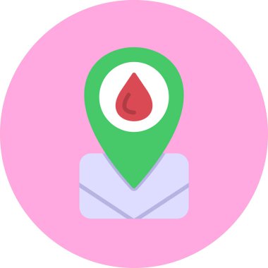 Harita iğnesi. Basit tasarım