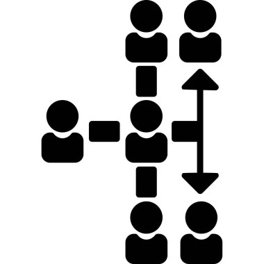 iş insanları grup simgesi ana hatlar biçiminde