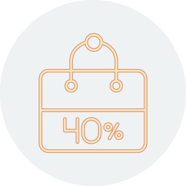 Alışveriş çantası vektör illüstrasyonu