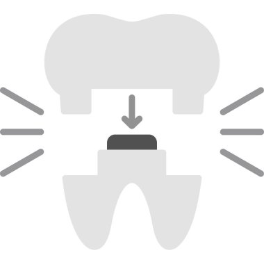 Diş taşıma simgesi ana hatlarıyla beyaz arkaplanda izole edilmiş. diş sembolü vektör çizimi.