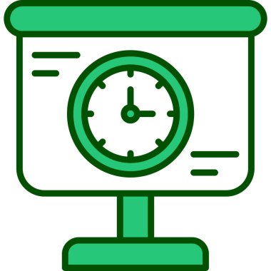 Saat simgesinin vektör illüstrasyonu