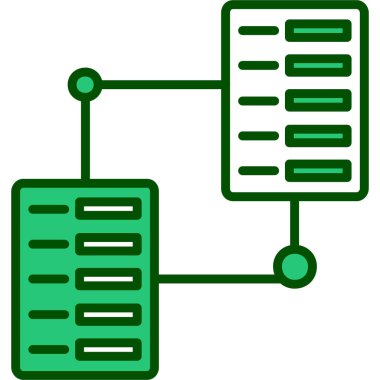Sunucu. Web simgesi basit illüstrasyon