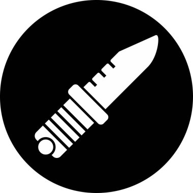 bıçak simgesi vektör illüstrasyonu