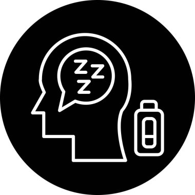 vektör uyku simgesi illüstrasyonu