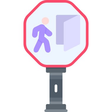 Kes şunu. Web simgesi basit illüstrasyon