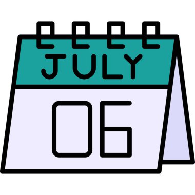 Takvim. Web simgesi basit illüstrasyon