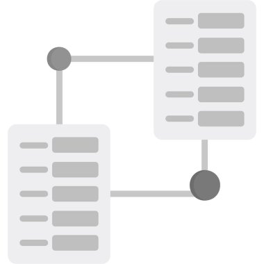 veri transferi düz vektör simgesi.