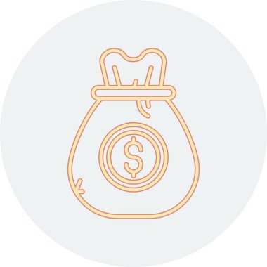 para çantası ikon vektör illüstrasyonu