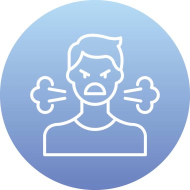 üzgün adam simgesi modada izole edilmiş arkaplan