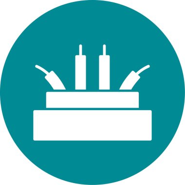 kek ikonu vektör illüstrasyonu