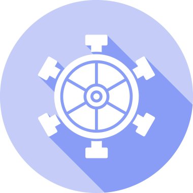 Bir dişli simgesinin vektör illüstrasyonu