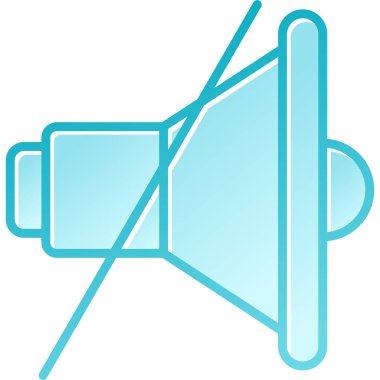 Megafon. Web simgesi basit illüstrasyon