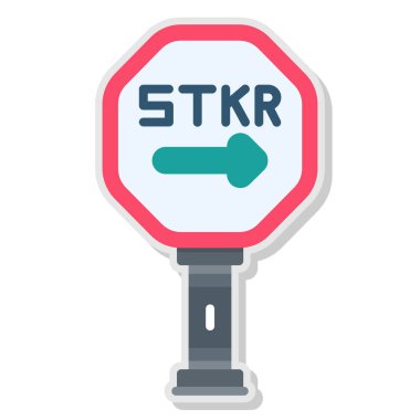 yol işareti vektör simgesi