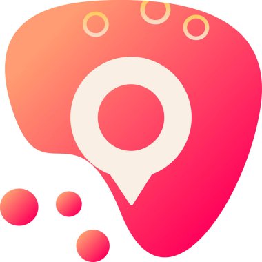 konum haritası pin simgesi düz biçimli