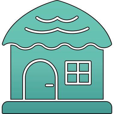 Ev. Web simgesi basit illüstrasyon