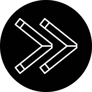 ok simgesi vektör illüstrasyonu