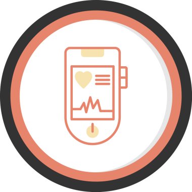 mobile heart. Basit tasarım