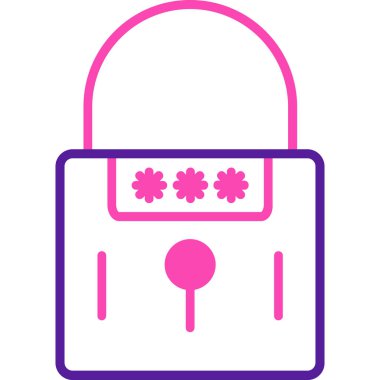 Kilit. Web simgesi basit tasarım