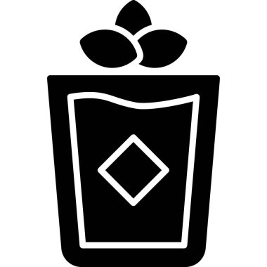 Bir kutu simgesinin vektör illüstrasyonu