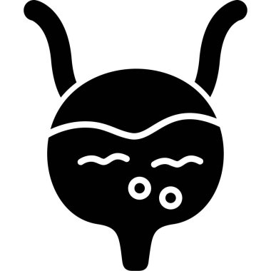 Bir karikatür uzaylı simgesinin vektör çizimi