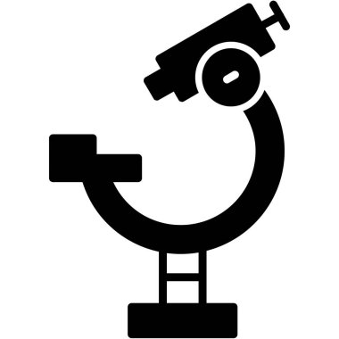 Teleskop. Web simgesi basit illüstrasyon