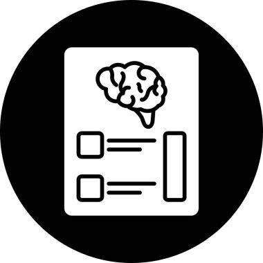 Vektör Beyin simgesi illüstrasyonu