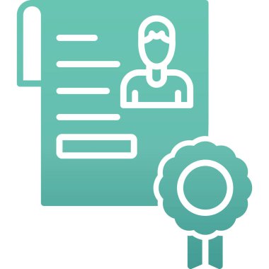 Bir kişi simgesinin vektör illüstrasyonu