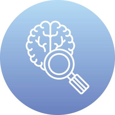 beyin ikonu vektör illüstrasyonu