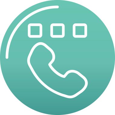 - Telefon. Web simgesi basit illüstrasyon