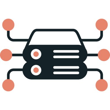 araba simgesi vektör illüstrasyonu