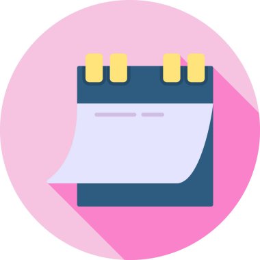 Takvim. Web simgesi basit illüstrasyon