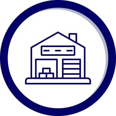 Eve. Web simgesi basit illüstrasyon