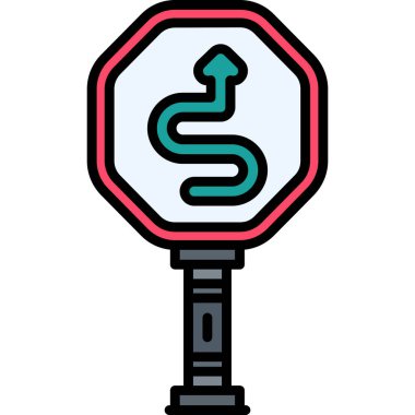 Trafik ışığı simgesi. Web için trafik vektör simgelerinin özet çizimi