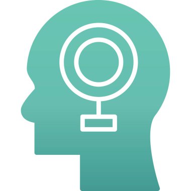 Beyin Vektörü Kabartma Simgesi Tasarımı