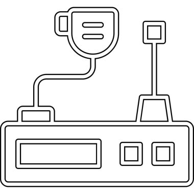 Elektronik elektronik simge, vektör illüstrasyonu