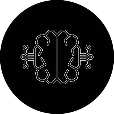 Bir virüs simgesinin vektör illüstrasyonu