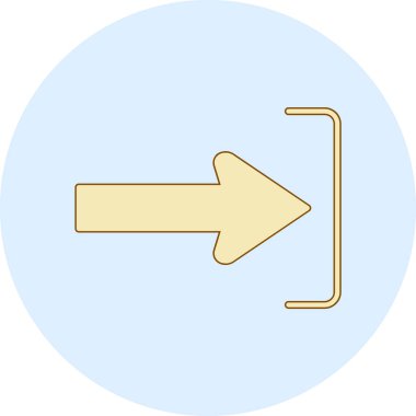 ok simgesi vektör illüstrasyonu