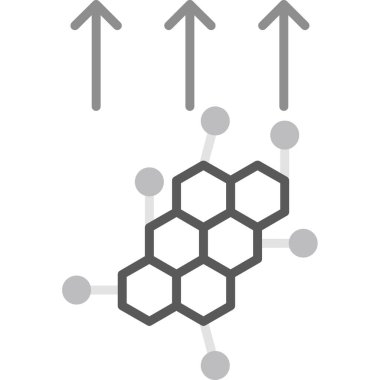 Molekül simgesi vektörü, illüstrasyon
