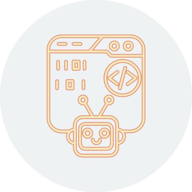 Modern bir akıllı telefon simgesinin vektör çizimi