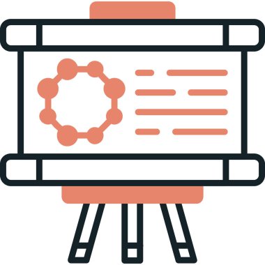 İş ve finans simgesinin vektör illüstrasyonu