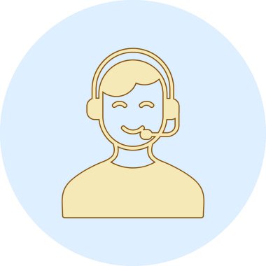 Müşteri operatörü simgesini destekle