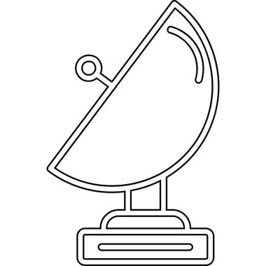 uydu çanağı beyaz arkaplanda izole edildi