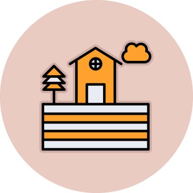 ev simgesi vektör illüstrasyonu