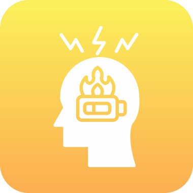 Yıldırım ikonlu beyin, beynin düz tasarımı