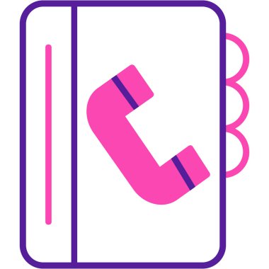 Telefonunuz var. Web simgesi basit illüstrasyon